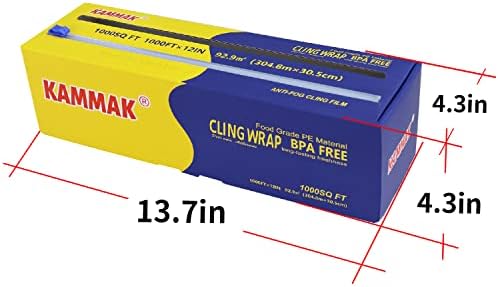 KAMMAK Plastic Wrap with Slide Cutter - Image 2