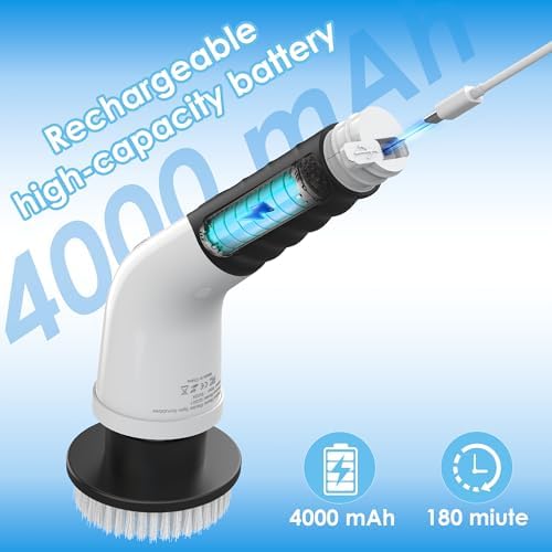Electric Spin Scrubber, Cordless Cleaning Brush - Image 7