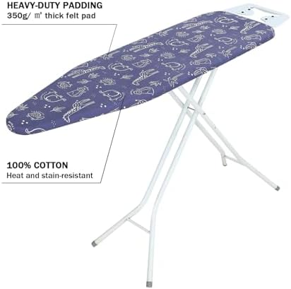 Ironing Board Cover and Pad Standard Size 15 x 54, 3 Pairs of Hook and Loop - Image 3