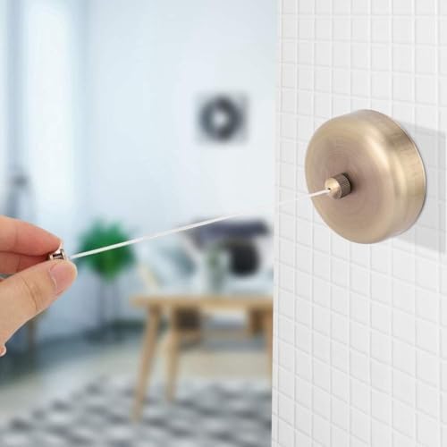Retractable Clothesline Clothes Dryer, Stainless Steel Wall Mounted Clothesline - Image 4