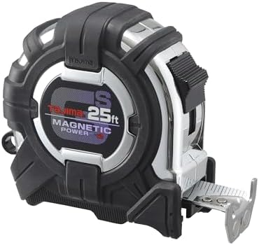 TAJIMA Tape Measure - 25ft x 1in GS-Lock Measuring Tape - GS-SC25BW by TAJIMATraditionofExcellence