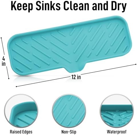 Zulay Kitchen Large Silicone Sponge Holder – Flexible Sink Organizer Tray - Image 4
