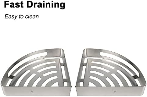 NearMoon Bathroom Shower Caddy 2 Pack, 304 Stainless Steel Shower Organizer - Image 5