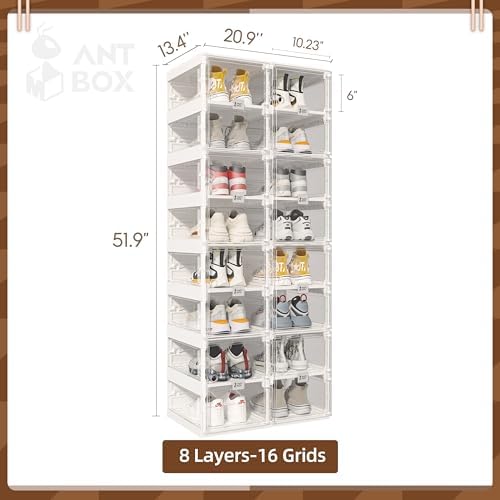 ANTBOX Foldable Shoe Rack, Shoe Organizers - Image 3