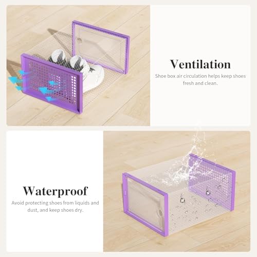 Kuject X-Large Shoe Storage Boxes 12 Pack - Image 5