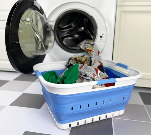 SAMMART 42L Collapsible Plastic Laundry Basket - Image 2