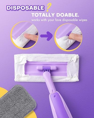 Purple Mini Spray Mop for Toddler-Montessori Cleaning Toy that Real Spray Water - Image 5