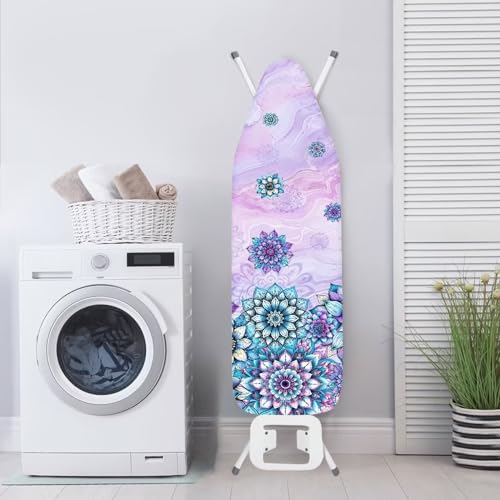 Purple Bohemian Fold-Up Ironing Board Cover Ironing Board Protector Stain - Image 3