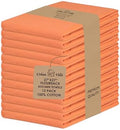 Urban Villa Kitchen Towels Cotton Dish Towels 27”x27” Orange by CottonTrends