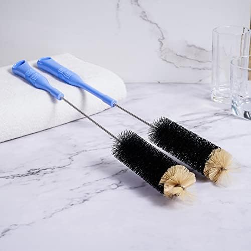MOSOLAN Long Handle Bottle Brush, 17 Inch Bottle Brush Cleaner, 2 Pack - Image 6