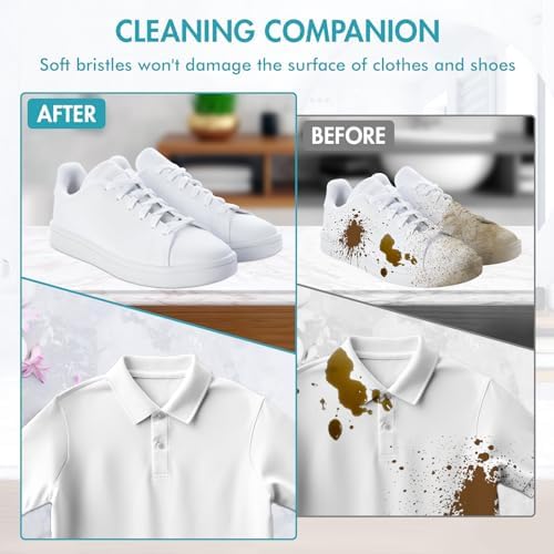 Laundry Brush Shoe Brush, 9.8" PBT Soft Bristle Cleaning Brush - Image 5