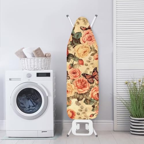 Butterfly Floral Ironing Board Cover and Pad Soft Ironing Board Cover, Non - Image 4