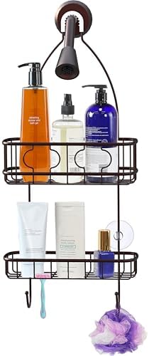 Simple Houseware Bathroom Hanging Shower Head Caddy Organizer - Image 4