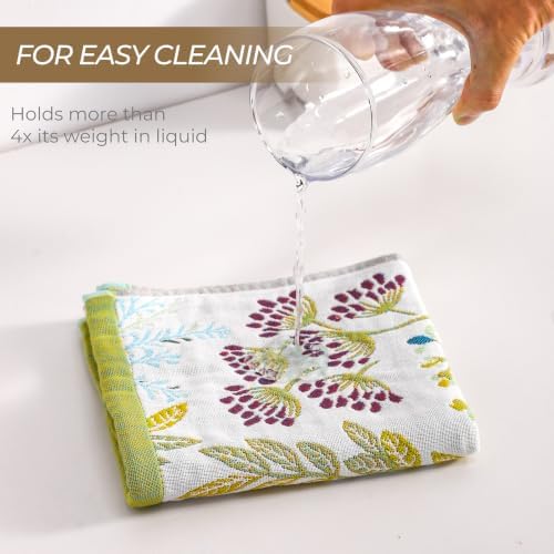 100% Cotton Botanical Kitchen Fall Dish Towels - Image 4