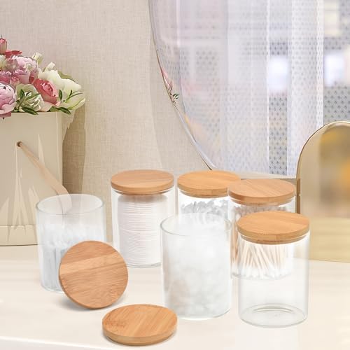 BKYFPQ 6 Pack Glass Qtip Holder Dispenser - Image 5