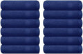 GLAMBURG Ultra Soft 12-Piece Washcloths Set 13x13-100% Ringspun Cotton by GLAMBURG
