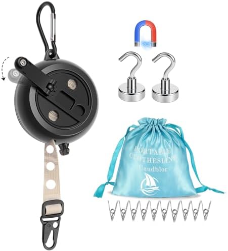 13ft Retractable Magnetic Clothesline by Caudblor