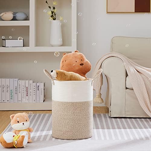 VIPOSCO 58L Tall Woven Laundry Basket Hamper - Image 2