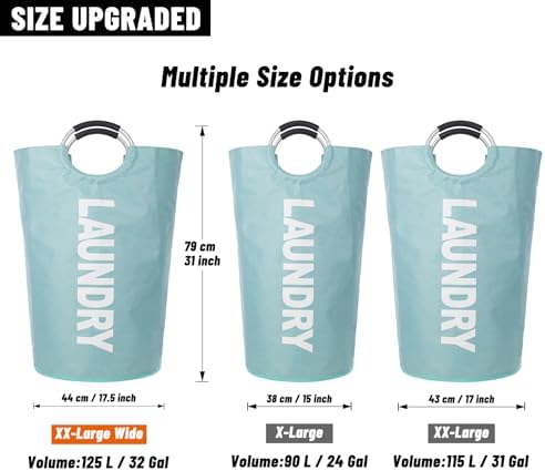 Caroeas 125L Laundry Basket, Large Laundry Hamper, Laundry Bag - Image 3