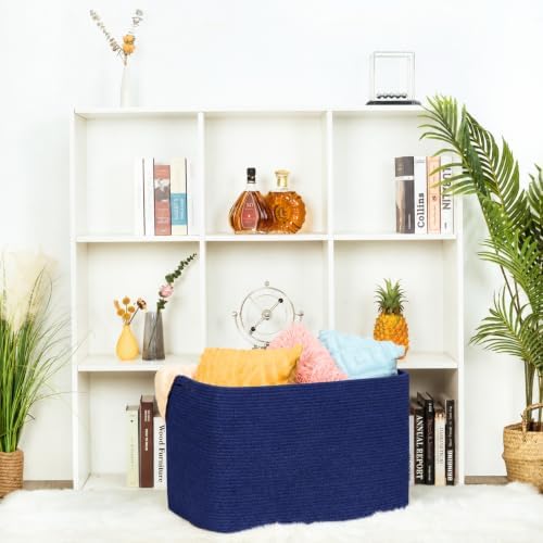 MINTWOOD Design 112L Extra Large Blanket Basket Holder Living Room, Dog Toy - Image 6