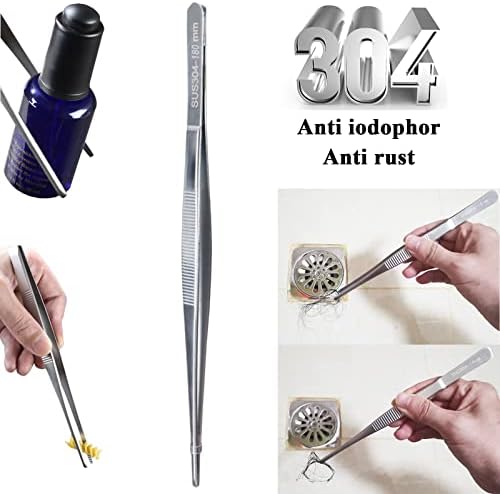 Broom and Dustpan Tweezers Tongs Cleaning Brushes Groove Gap Clean Tool Set 4 - Image 4