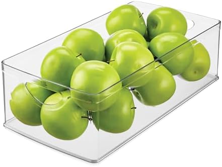 iDesign Stackable Clear Plastic Extra Long Storage Bin by iDesign