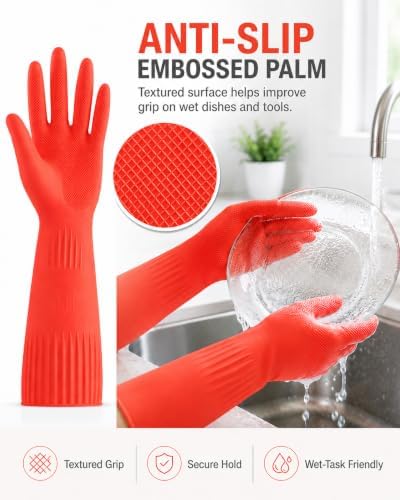 Disfore Rubber-Gloves Dishwashing Gloves - Image 6