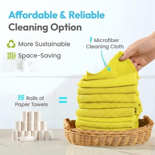 Microfiber Cleaning Cloth 12 Pack - Image 3