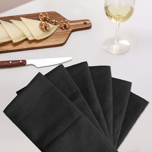 QUILTINA Dish Towels Set, 100% Cotton Waffle Weave Kitchen Towels 6 Pack - Image 4