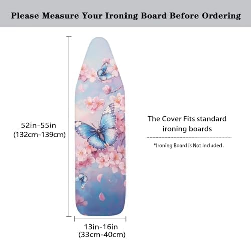 Cherry Blossom Butterfly Padding Ironing Board Covers Easy to Install Stain - Image 5