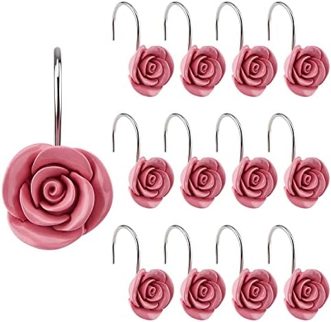 AGPTEK Rose Shower Curtain Hooks - Image 2
