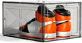 1 Pack Drop Front Shoe Box for Men’s Sneakers, Stackable Magnetic Display Case by Fraphil