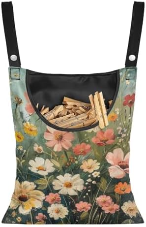 Wild Daisy Waterproof Clothespin Bag by CREAMIC