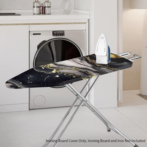 Marble Print Ironing Board Cover Protector Dirt-Resistant Iron Board Cover - Image 2