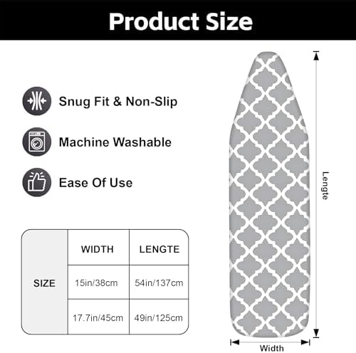 BVBOX Ironing Board Cover, Standard Size Iron Board Covers - Image 3