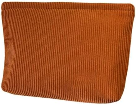 SxoSyo Corduroy Makeup Bags for Women, Cosmetic Pouch Large Purse by SxoSyo