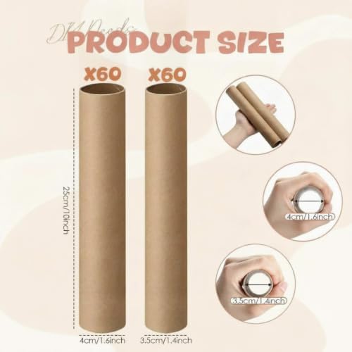 MotiMind 120 Pcs Cardboard Tubes - Image 2