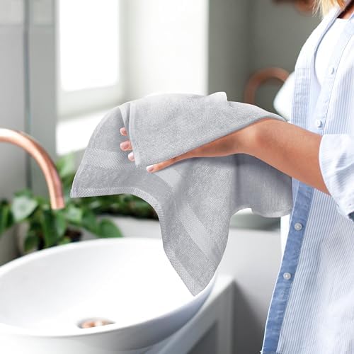 GLAMBURG Ultra Soft 6-Piece Hand Towel Set 16x28-100% Ringspun Cotton - Image 5