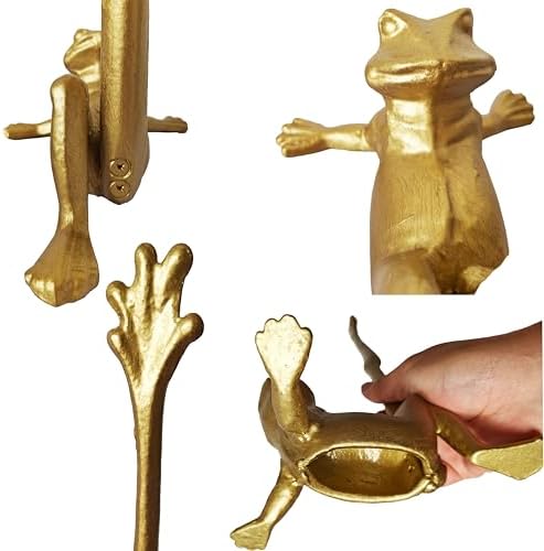 Frog Paper Towel Holder 16.5'' Cast Iron Paper Towel Holder Funny Toilet Paper - Image 5