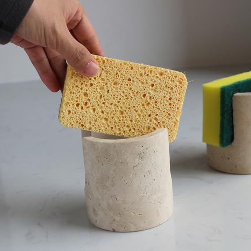 Nawgnail Natural Marble Travertine Sponge Holder - Image 5