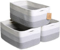 NaturalCozy 13.5”x8.5”x5.5” Rectangle Storage Baskets by NaturalCozy