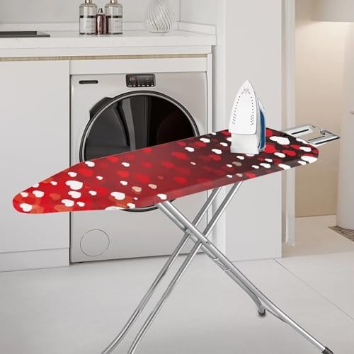 Heart Dot Ironing Board Cover, Easy Installation - Image 2