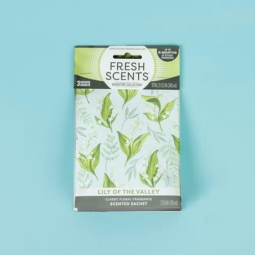 Fresh Scents Lily of the Valley Scented Sachets 6 Pack - Image 5