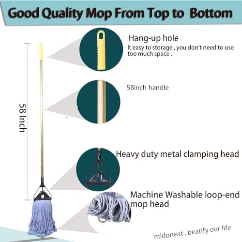 Midoneat Commercial Industrial Heavy Duty Mop - Image 2