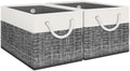 Fab totes Storage Bins 2-Pack, Foldable Storage Baskets by Fabtotes