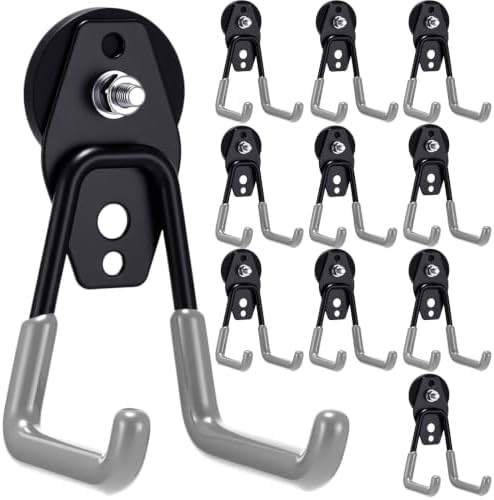 Landhoow 10 Pcs Large Magnetic Hooks Heavy Duty Garage Magnet Hooks Strong by Landhoow