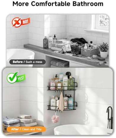 Corner Shower Caddy Suction Cup, Corner Shower Shelves - Image 6