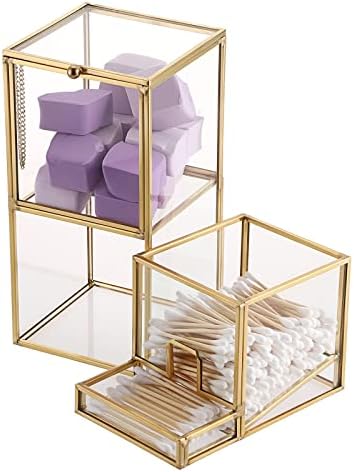 Hipiwe Gold Glass Qtip Holder - Image 3