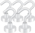 Neosmuk Magnetic Hooks Cruise Ship Essential, 30lb+ White, 5 Pack by Neosmuk