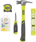 RYOBI Hand Tool Mounting Set Hammer Level Measure Tape Screwdriver by RYOBI